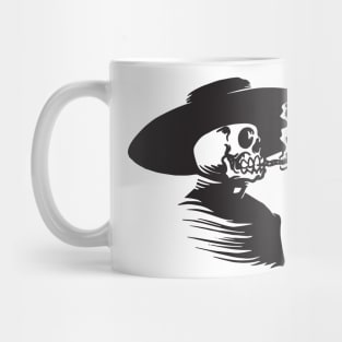 Skull Head Smoking Cigar Mug